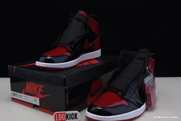 555088-063 Jordan Bred Air 1 High OG Patent 0812